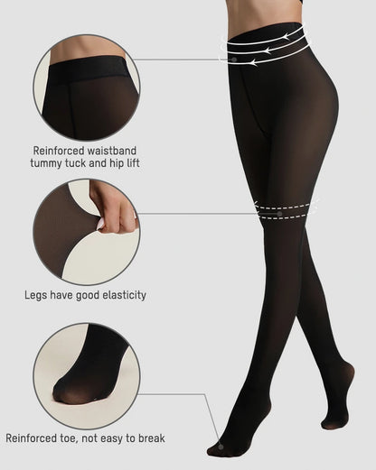 Translucent Fleece Lined Tights