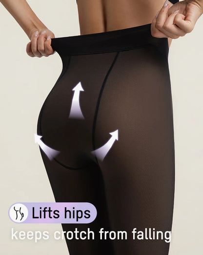 Translucent Fleece Lined Tights